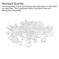 thumbnail image 4 of Earring Pads, 120 Pcs 4 Styles - Silicone Clip-on Earring Backs, Comfort Earrings Cushions Replacements (Clear), 4 of 6
