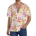 thumbnail image 3 of Xecao offers the Colorful Floral for Men's Casual Short-sleeved Shirt, a button-up collared shirt with a pocket, perfect for beach vacations and yacht travel in the XX-Large size., 3 of 7