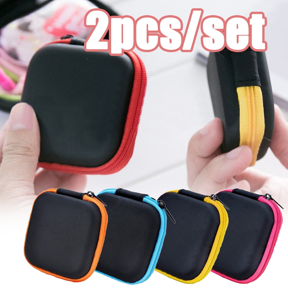 EDC Mini Cute Case Storage Bag Pouch Box for SD TF Card Earphones Headphones 
