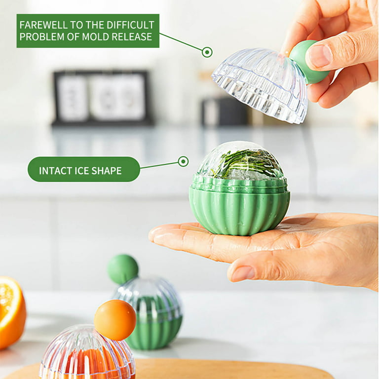 Wovilon Cactus Ice Cube Mold, Fun Shape Ice Cube Tray, Make Large Flower Shape  Ice Balls for Chilling Whiskey Cocktails Drinks, Silicone Ice Mold  Chocolate Mold with Clear Funnel-Type Lid, Dark Green 