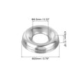 thumbnail image 2 of #14 304 Stainless Steel Cup Washer Countersunk for Screw Bolt 100pack, 2 of 6