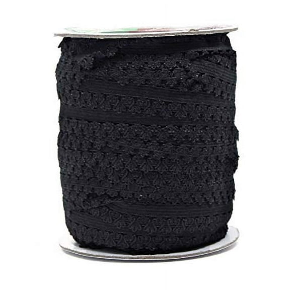 Mandala Crafts Elastic Lace Ribbon Decorative Stretch Trim for Elastic Headband, Lingerie, Sewing