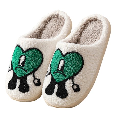

Eyicmarn Fuzzy House Slippers Soft Warm Non Slip House Shoes for Women Men Winter Indoor Outdoor