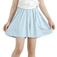 thumbnail image 4 of RUTAYY Children Girls Summer Short Skirt Casual A Line Skirt With Elastic Waist Sports Tennis Fall Comfortable Stretchable Fashion Skirt, Blue, 9-10 Years, 4 of 4