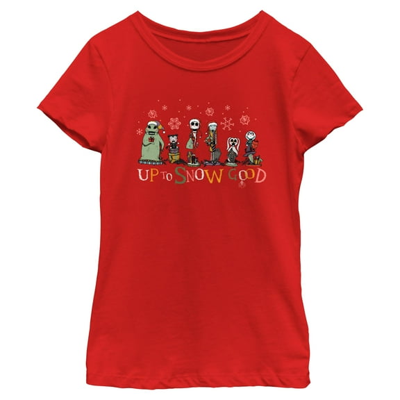 Girls The Nightmare Before Christmas Up to Snow Good Characters T Shirt