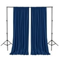 thumbnail image 5 of Clearance! Hiasan Backdrop for Party Decoration [2P], Prom Graduation, Rod Pocket High Density Polyester Photo Background, 5ft x 10ft, Navy Blue, 5 of 6