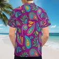 thumbnail image 6 of High Quality Hawaiian Shirts for Men Short Sleeve Aloha Beach Shirt Floral Summer Casual Button Down Shirts Blouses Z6YRBL, 6 of 7