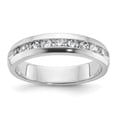 thumbnail image 3 of Diamond2Deal 14K White Gold Men's 9-Stone 1/2 cttw Lab Grown Diamond Ring Size 10, 3 of 6
