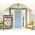 thumbnail image 2 of Hello Spring Daisy Garden Flag 12x18 Double Sided White Flowers Bee Butterfly Summer Farmhouse Holiday Outside Decorations Burlap Yard Flag BW777, 2 of 6