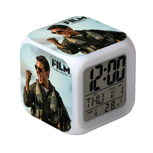 TIMPCV Top Gun Maverick Colorful Alarm Clock Top 2 Lone Ranger LED