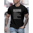 thumbnail image 1 of Camiseta con estampado "Reglas para salir con mi hija", camisetas para hombre, camisetas casuales de manga corta para verano, camisetas de ocio, 1 of 7