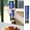 Blue, variant on Electric Pepper Grinder or Salt Mill, Battery Powered Automatic Pepper Mill, Ceramic Grinder with Adjustable Coarseness, LED Light, and Salt Mill Refillable Multifunctional Home Grinding Machine