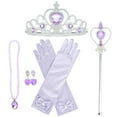 thumbnail image 2 of Girls Princess Costume Birthday Christmas Party Halloween Cosplay Fancy Dress Up Outfits w/Accessories, 2 of 5