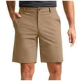 thumbnail image 2 of BXINGOHAI Men's Golf Dress Shorts Stretch Casual Work Flat Front Shorts for Men with Pockets Khaki,M, 2 of 6