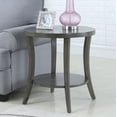 thumbnail image 4 of Roundhill Furniture Perth 3Pc Oval Coffee Table and End Table Set in Gray, 4 of 6