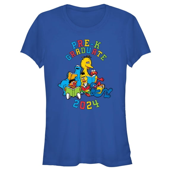 Junior's Sesame Street Pre-K Graduate 2024 Graphic T-Shirt