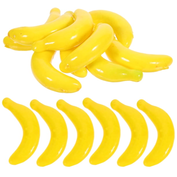 20 piezas modelo de plátano Artificial, simulación de decoración de plátano, modelo de fruta falsa, accesorio de foto