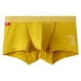 thumbnail image 2 of Iugvhana Men's Cotton Boxer Briefs – Comfortable & Breathable Underwear, Moisture-Wicking Trunks for Daily Wear Yellow XXL, 2 of 4