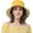 Yellow, variant on Cotton Bucket Hat for Women Wide Brim Reversible Fisherman Hats Unisex Outdoor Fishing Summer Sun Hat