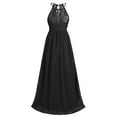 thumbnail image 4 of Sinleey Kids Wedding Flower Girl Dress Sleeveless Floral Lace Pageant Evening Prom Party Maxi Gown Black 10, 4 of 7