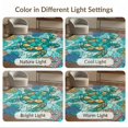 thumbnail image 7 of ODIKA 8'x10' Ultra-Soft Area Rug, Turtle Stained Ocean Entryway Teal Beachy Cherry Blossoms Nautical Flowing None Washable, Bare feet friendly, Silk-Touch for Bedroom, Under Sectional, 7 of 7