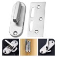 TUMALL Sliding Barn Door Lock for Handles Black Pocket Locks Doors
