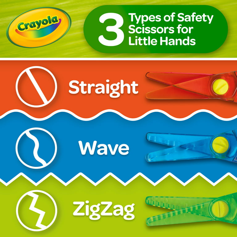 Crayola My First Safety Scissors, Toddler Art Supplies, 3ct