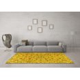 thumbnail image 3 of Ahgly Company Indoor Square Persian Yellow Traditional Area Rugs, 4' Square, 3 of 4