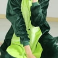 thumbnail image 3 of Pijama de una pieza de dinosaurio para adultos y niños de franela Pijama de una pieza de dinosaurio para padres e hijos Disfraz de hogar, 3 of 6