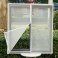thumbnail image 4 of White ，Multi size window mesh with zipper Self-adhesive zipper ,mosquito nets for windows anti mosquito window door curtain mesh, 4 of 6