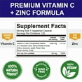 Mulittea Natural Power Vitamin C 1000mg & Zinc 20mg, Immune Support