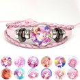 thumbnail image 2 of Project SEKAI-Pulseras de cuero trenzadas multicapa, brazaletes de Anime Ootori Emu wonderlands× Showtime, regalo de joyería hecha a mano, 2 of 5