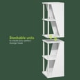 thumbnail image 3 of Furinno FLEXI 4-Cube Corner DIY Stackable Separable Display Bookcase White, 3 of 4
