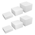 thumbnail image 3 of 6 Pack Acrylic Cube Display Stands, Food Risers for Buffet Table, Nesting White, 3 of 12