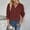 Vermilion, variant on Women’s Long Sleeve Button Down Ribbed Knit Pullover Sweater Casual V Neck Soft Lightweight Top for Fall Winter Vermilion 2XL