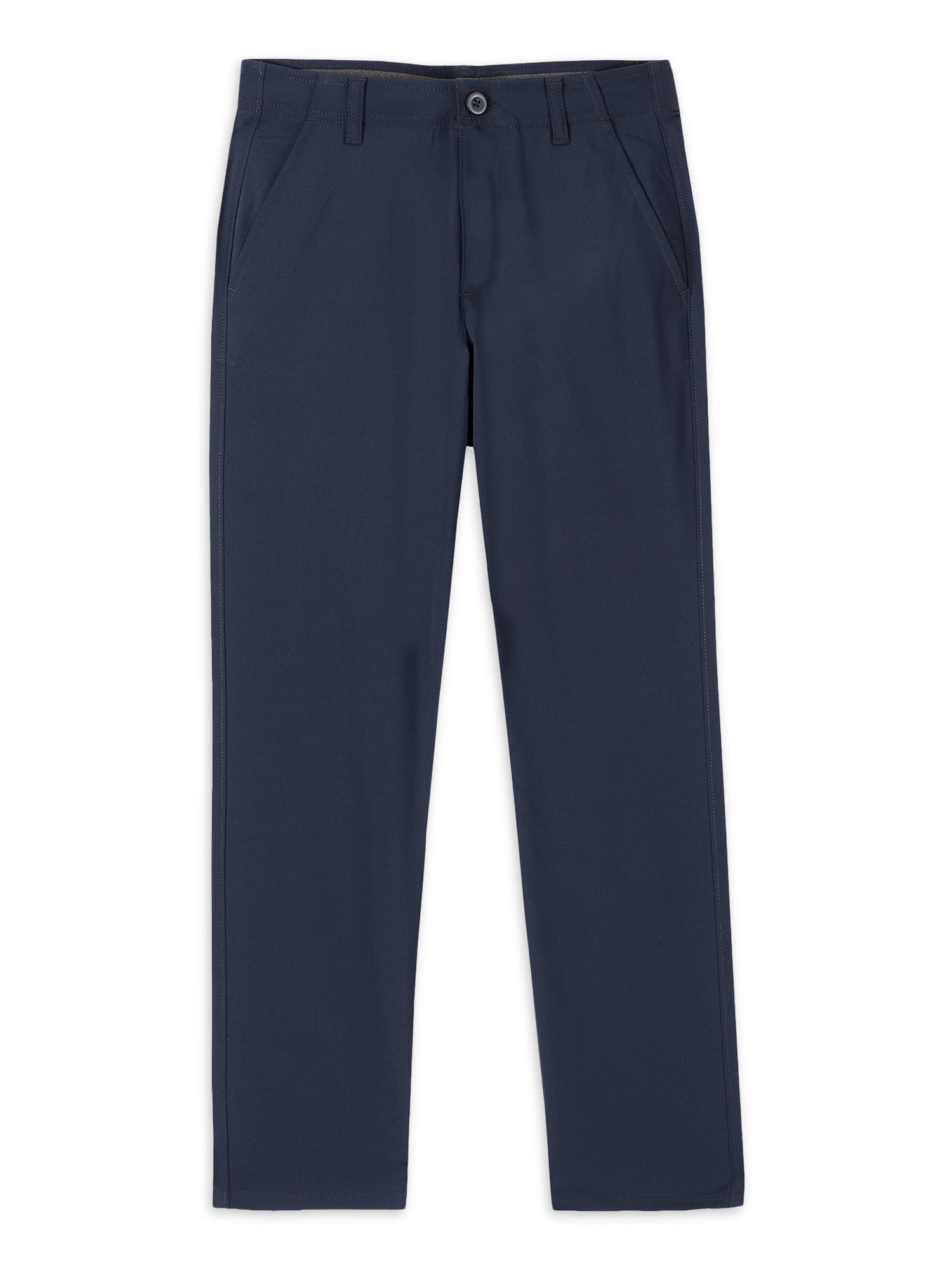 CHAPS Boys School Uniform Performance Flat Front Pant, Sizes 416