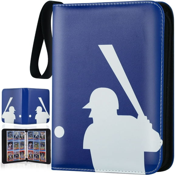 Clackibukvyz Card Binder 9 Pocket, Trading Card Binder for up to 900 Cards, Load Baseball Cards