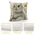 thumbnail image 4 of Throw Pillow Covers, Eggs Rabbit Pink Decoration for Sofa Couch, 4 of 5