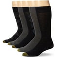 thumbnail image 2 of Gold Toe Men's Argyle Assorted Crew Socks, 5 Pairs, Navy/Light Grey, Shoe Size: 6-12, 2 of 2