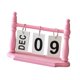 thumbnail image 2 of Calendario de escritorio Decoración diaria Reutilizable Regalo ideal Compacto con base de madera Práctico Rosa, 2 of 9