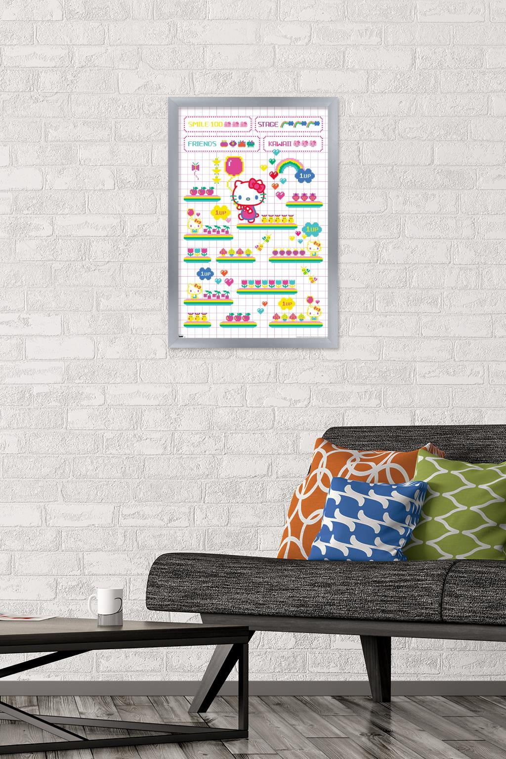 Hello Kitty - Arcade Wall Poster, 14.725" x 22.375" Framed