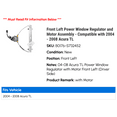 thumbnail image 2 of Front Left Power Window Regulator and Motor Assembly - Compatible with 2004 - 2008 Acura TL 2005 2006 2007, 2 of 2