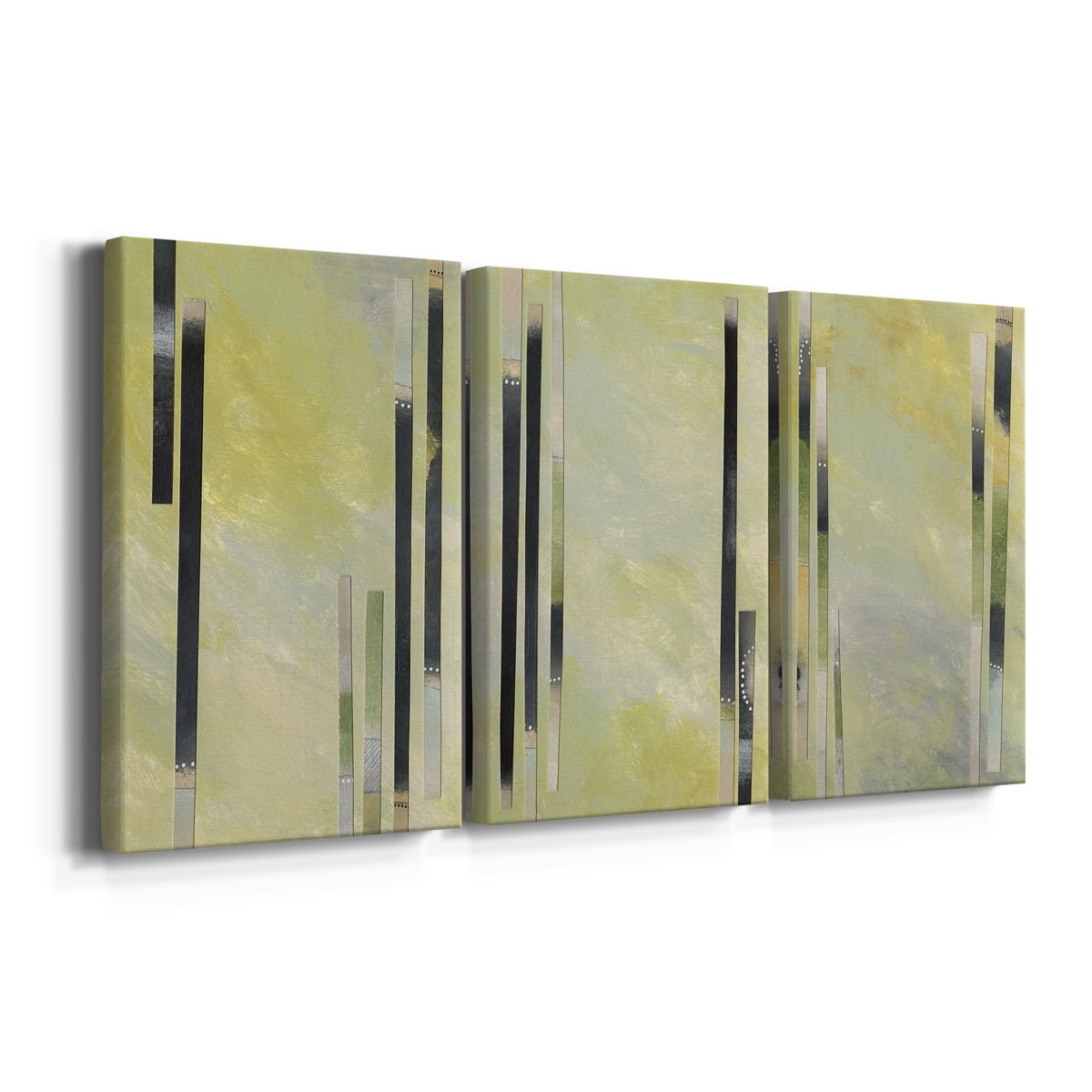Neutral Assemblage I Premium Gallery Wrapped Canvas - Ready to Hang - 8 x 12 Each