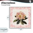 thumbnail image 4 of Stupell Industries Cottage Pink Vintage Pattern Botanical White Framed Giclee Art, 17 x 17, by Livi Finn, 4 of 8