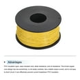 thumbnail image 3 of Uxcell 28AWG Stranded Wire Hookup 50M/164ft Yellow, Electrical Wire UL1007 Spool, 3 of 6