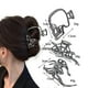 thumbnail image 1 of Pisexur Belleza Maquillaje Accesorios Tela Gótica De Calaveras De Araña Negras Mano Lindas Pinzas Para El Cabello Grandes Para Mujeres Accesorios Pinzas Para El Cabello Gótpara mujeres y hombres, 1 of 2