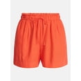 thumbnail image 6 of Time and Tru Women's Linen Blend Shorts, Sizes XS-XXXL, 6 of 6