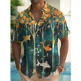 thumbnail image 3 of Camisas hawaianas con estampado de flores en 3D para hombre, camisas de manga corta para fiestas, camisas de gran tamaño para mujer, ropa Harajuku, blusas, 3 of 4
