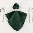 thumbnail image 2 of Balsa Circle 5 Pieces 20" Hunter Green Lamour Satin Napkins Wedding Party, 2 of 6