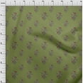 thumbnail image 3 of oneOone Cotton Cambric Fabric Leaves & Floral Block Print Fabric By The Yard 56 Inch Wide, 3 of 4